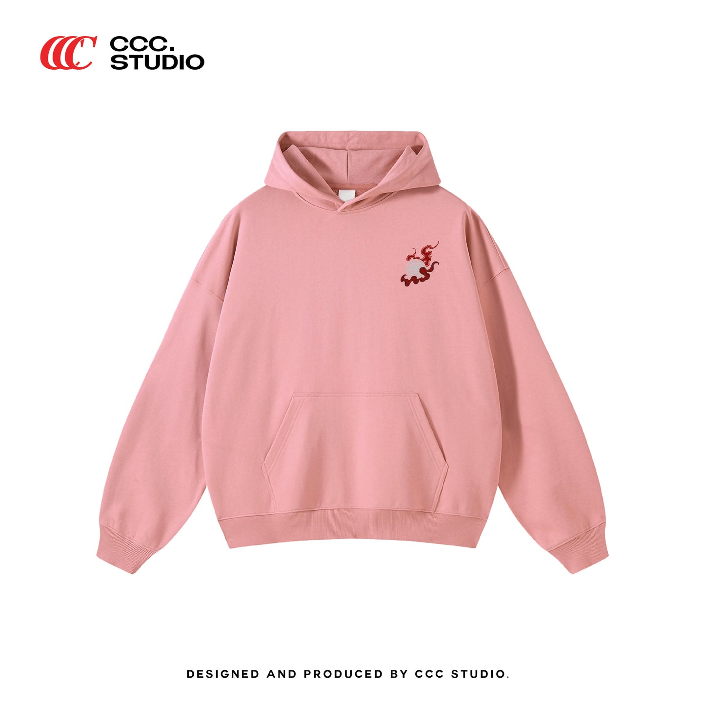 (Oversized Hoodie)STRENGTH & WISDOM 龙马精神' BAI JIA XIN 百家姓