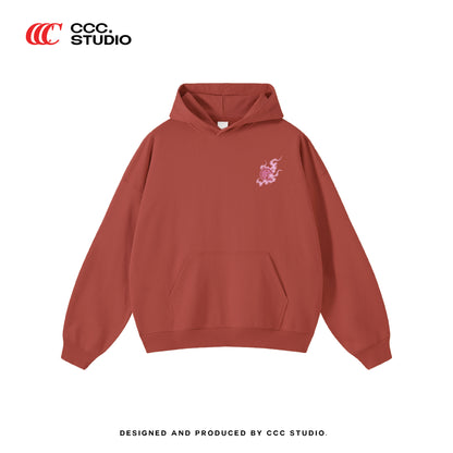 (Oversized Hoodie)STRENGTH & WISDOM 龙马精神' BAI JIA XIN 百家姓