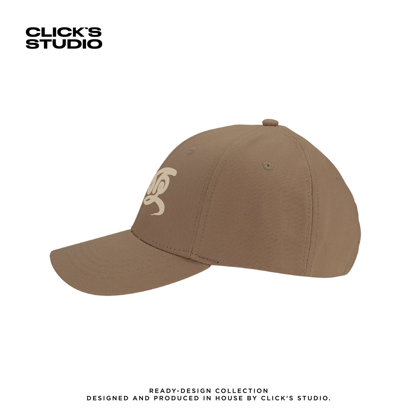 "SHUN" LOGO STRUCTURED CAP [WIND & WATER] BROWN