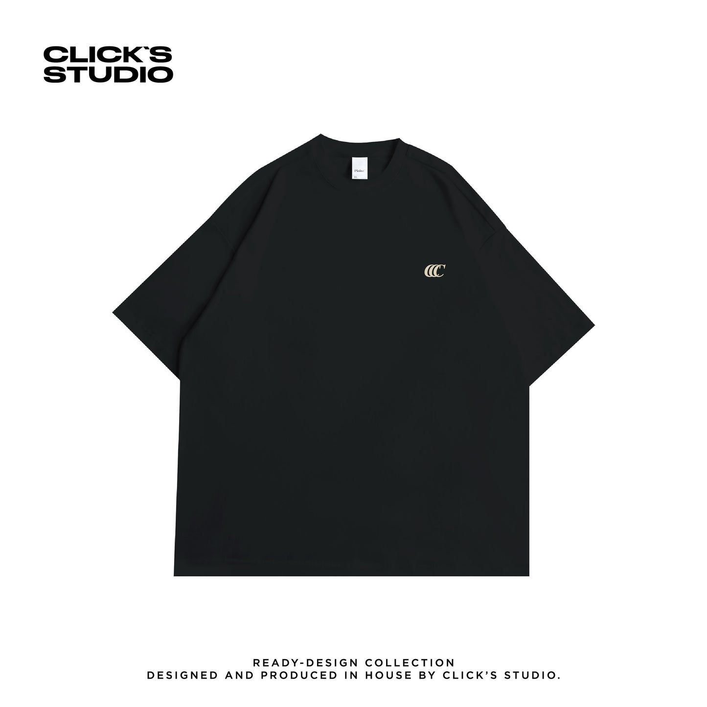 WORLDWIDE "DRAGON" OVERSIZED TEE [WIND & WATER] BLACK