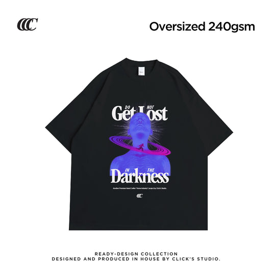 (OVERSIZED) DO NOT GET LOST HEAVYWEIGHT TEE - BLACK