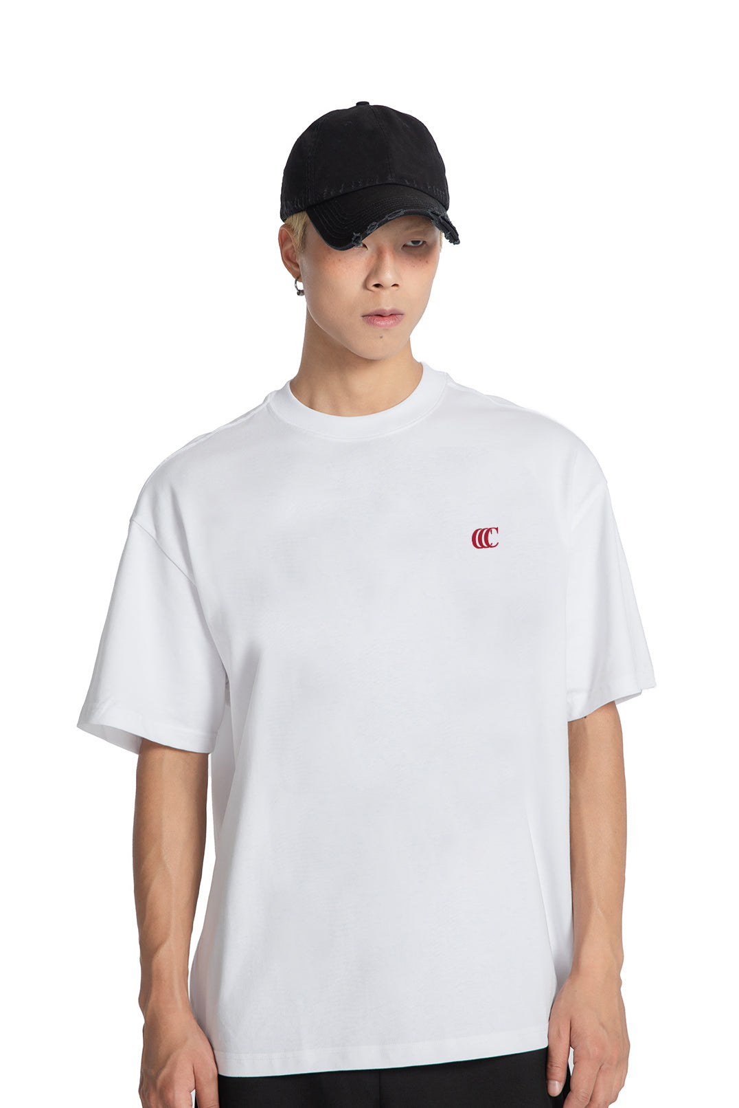 "SHUN" OVERSIZED TEE [WIND & WATER] WHITE