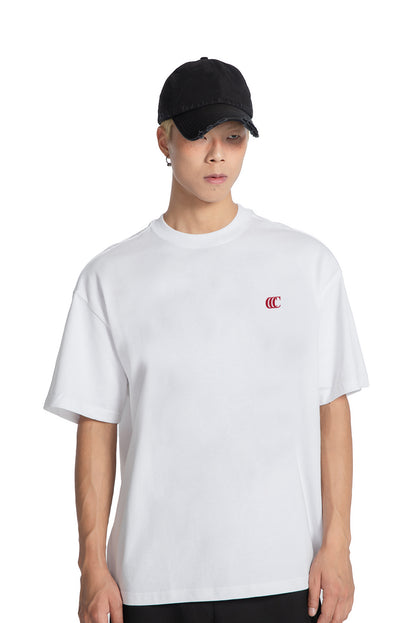 "SHUN" OVERSIZED TEE [WIND & WATER] WHITE